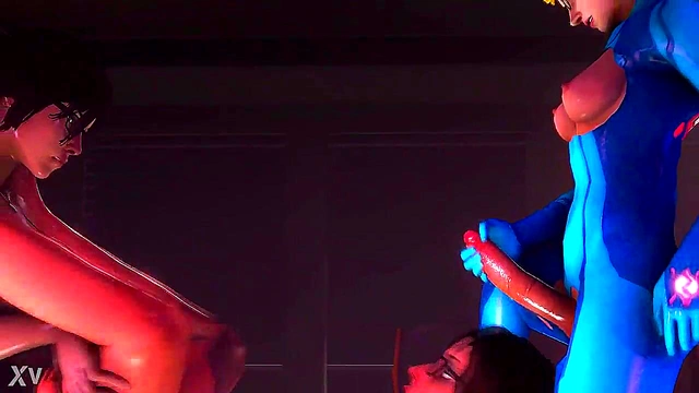 3D Hentai Babe With Glasses Gets Wild In Zero-G Seduction Scene