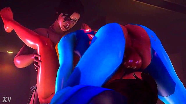 3D Hentai Babe With Glasses Gets Wild In Zero-G Seduction Scene