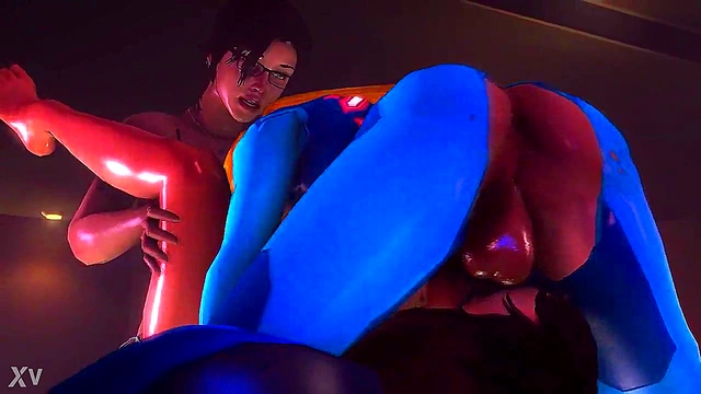 3D Hentai Babe With Glasses Gets Wild In Zero-G Seduction Scene