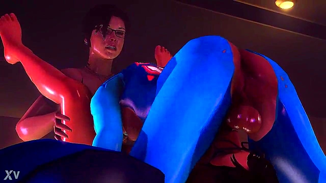 3D Hentai Babe With Glasses Gets Wild In Zero-G Seduction Scene