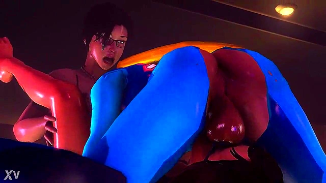 3D Hentai Babe With Glasses Gets Wild In Zero-G Seduction Scene