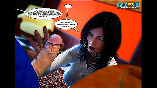 Mature Big-Titted Toon Babe Rides Huge Dick In Stockings & Pantyhose