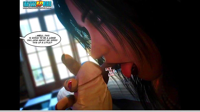 Mature Big-Titted Toon Babe Rides Huge Dick In Stockings & Pantyhose