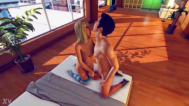 Hetero 3D Anime Couple Engage in Hot Virtual Sex Adventure