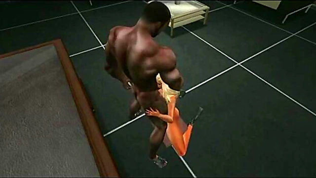 Interracial Anime Slut With Big Tits Rides Black Dick In High Heels For Oral Orgasm