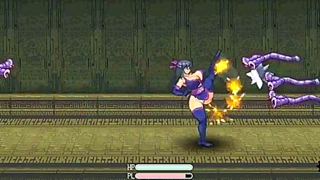 Shinobi Agent With Big Tits Sucks Dick & Swallows Cum In Anime Action Fest