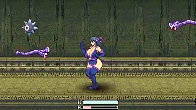 Shinobi Agent With Big Tits Sucks Dick & Swallows Cum In Anime Action Fest