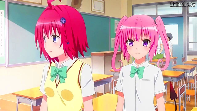 Horny Anime Couple Engages in Steamy Ecchi Action from To Love-Ru Darknes