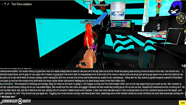 Starfire Battles Nightwing in Steamy 3D Anime Porn Adventure