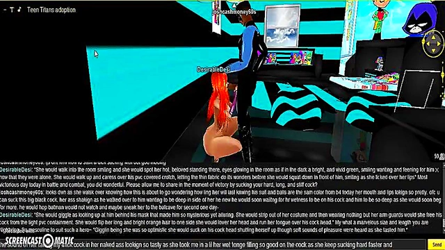 Starfire Battles Nightwing in Steamy 3D Anime Porn Adventure