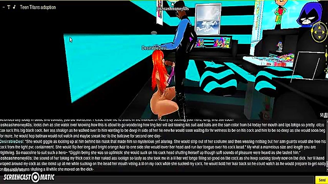 Starfire Battles Nightwing in Steamy 3D Anime Porn Adventure