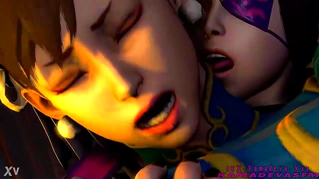 Hentai Lesbians Juri Han & Chun Li Wrestle for Dominance in Steamy Street Fight Yuri Scene