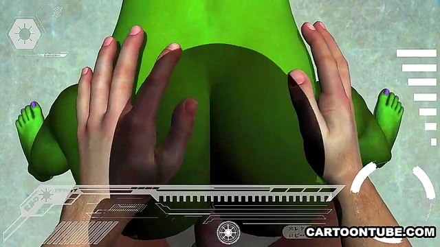 POV Action – 3D Alien Gets Tits & Pussy Fucked Hard By Bizarre Anime Dude