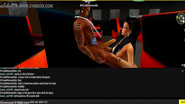 3D Cartoon Game Animation – IMVU Couple Enjoy Steamy Hentai Session