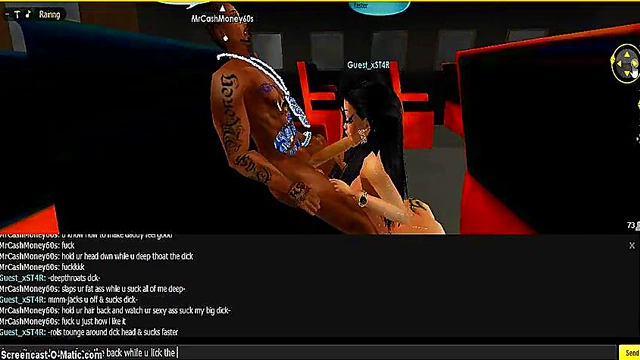 3D Cartoon Game Animation – IMVU Couple Enjoy Steamy Hentai Session