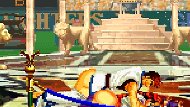 Athena Leona Yuri MUGEN SFM Anime Gangbang Ends With Explosive Creampie