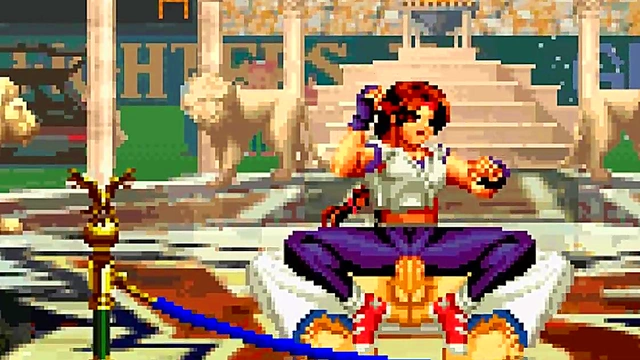 Athena Leona Yuri MUGEN SFM Anime Gangbang Ends With Explosive Creampie