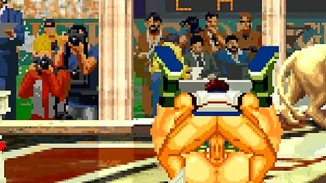 Athena Leona Yuri MUGEN SFM Anime Gangbang Ends With Explosive Creampie