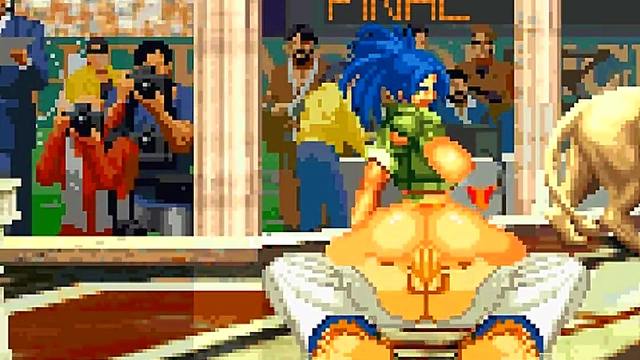 Athena Leona Yuri MUGEN SFM Anime Gangbang Ends With Explosive Creampie