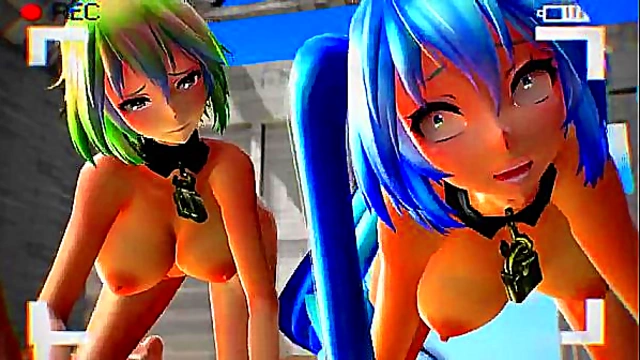 Futanari MMD Hentai Duo Engage in Steamy 4-Minute Action