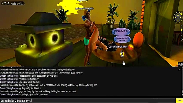 Queen's Beach House – 3D Hentai Couple Enjoy Steamy Game Session Together