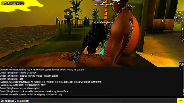 Queen's Beach House – 3D Hentai Couple Enjoy Steamy Game Session Together