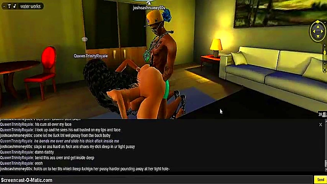 Queen's Beach House – 3D Hentai Couple Enjoy Steamy Game Session Together