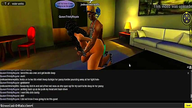 Queen's Beach House – 3D Hentai Couple Enjoy Steamy Game Session Together