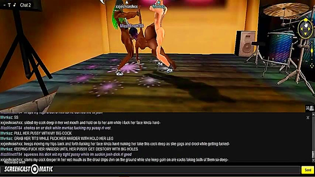 Horny MIZZ Gets Gangbanged In 3D Anime Porn Adventure Game