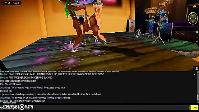 Horny MIZZ Gets Gangbanged In 3D Anime Porn Adventure Game