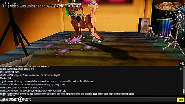 Horny MIZZ Gets Gangbanged In 3D Anime Porn Adventure Game