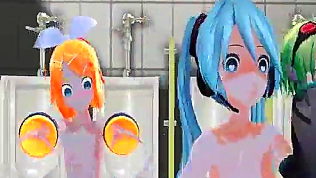 Three Sexy Anime Cuties Share One Dick for Mind-Blowing Orgasms Near The End