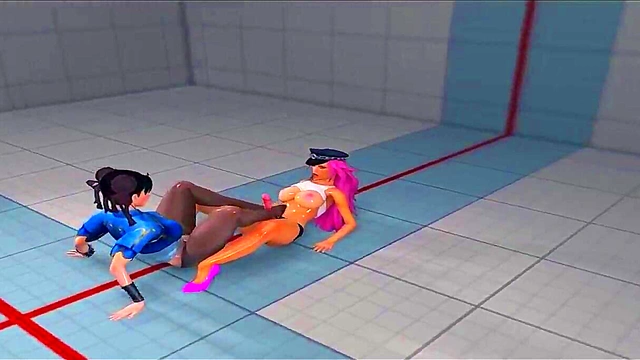 Poison Ivy Fucks Chun-Li in 3D Anime Street Fighter Adventure