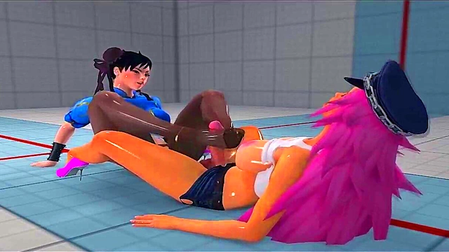 Poison Ivy Fucks Chun-Li in 3D Anime Street Fighter Adventure
