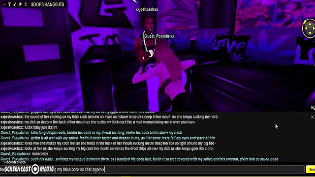 Foxy Dope Head Gives Seductive Blowjob In Anime Game World