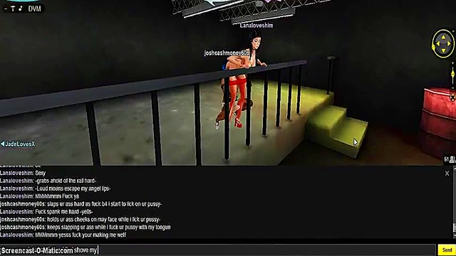 Lana DMV Seduces in 3D Anime Game for Hot IMVU Porn Action