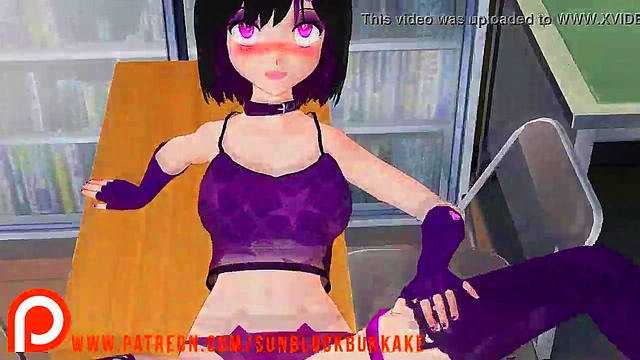 Japanese Anime Kat Girl Gets Fucked In 3D POV Action At School