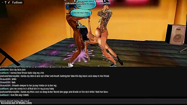Cute IMVU Game Character Gets Animated Porn Action In 3D Hentai Fun