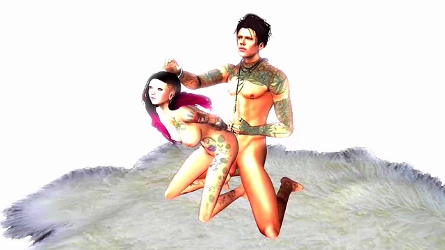 Dreamy Paradise – 3D Hentai Couple Enjoy Intimate Fantasies Together