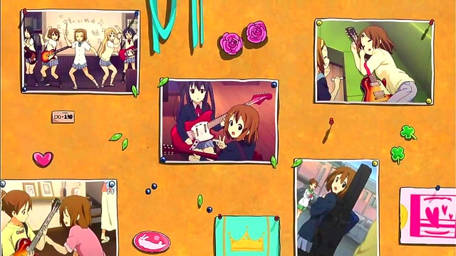 Cute Anime Girls from K-ON! Enjoy Music & Seductive Moments Together