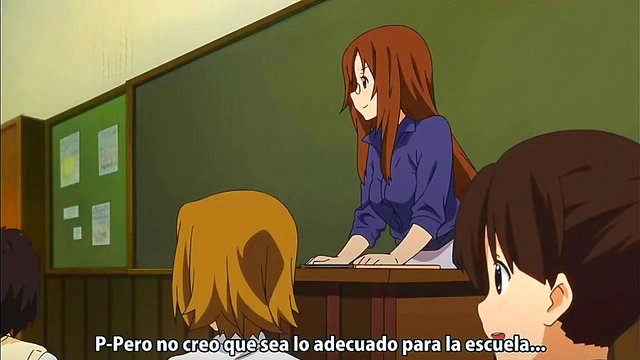 Cute Anime Girls from K-ON! Enjoy Music & Seductive Moments Together