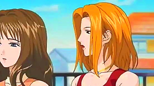 Big-Titted Anime Teacher masturbates to orgasm in Uncensored Hentai Coupling