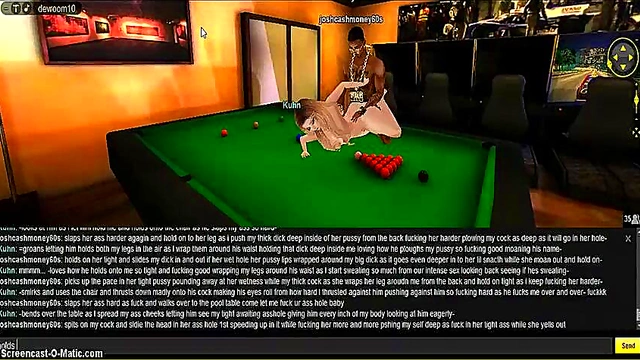 Kuhn Game Room – 3D Hentai Couple Gets Animated For Hot IMVU Porn Action