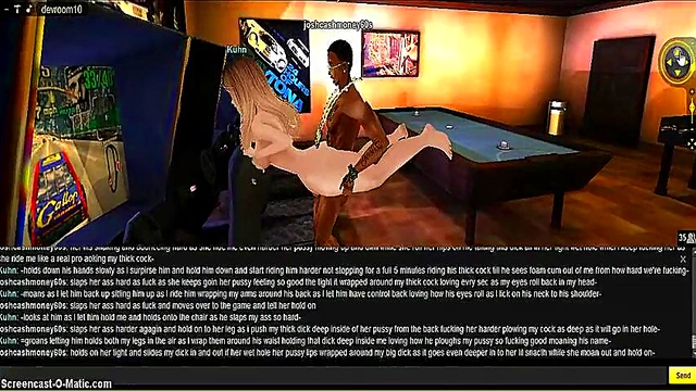 Kuhn Game Room – 3D Hentai Couple Gets Animated For Hot IMVU Porn Action