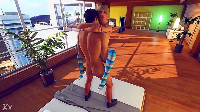 Hetero 3D Anime Couple Engage in Hot Virtual Sex Adventure