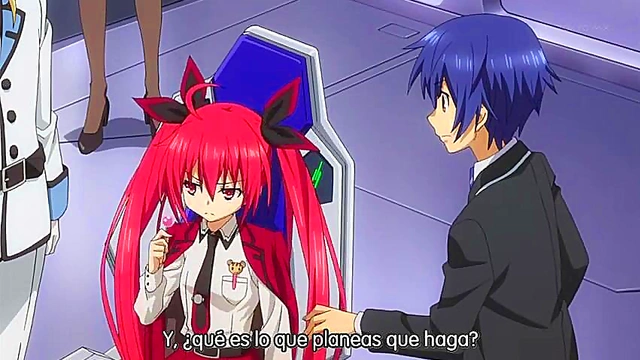 Excited Anime Teen Engages in Ecchi Fun with Shy Schoolboy