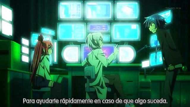 Excited Anime Teen Engages in Ecchi Fun with Shy Schoolboy