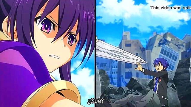 Excited Anime Teen Engages in Ecchi Fun with Shy Schoolboy