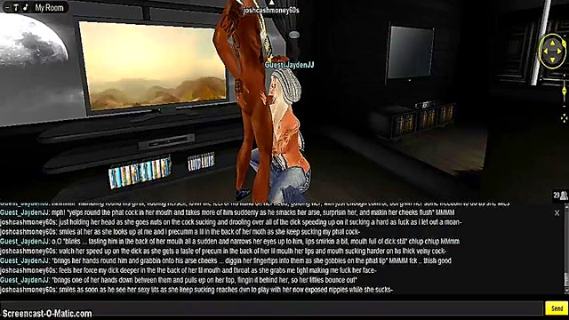 3D Anime Chick Gets Wild in IMVU Room for Juicy Hentai Action