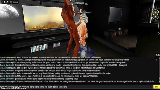 3D Anime Chick Gets Wild in IMVU Room for Juicy Hentai Action